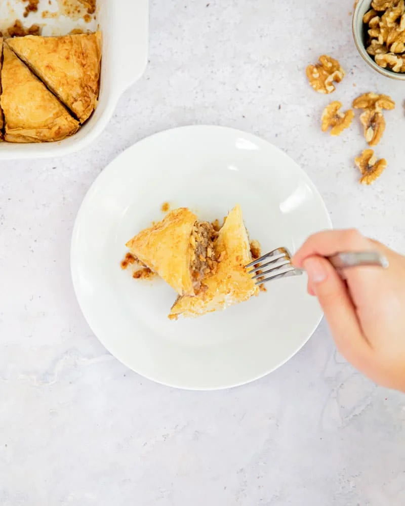 Assiette de baklavas
