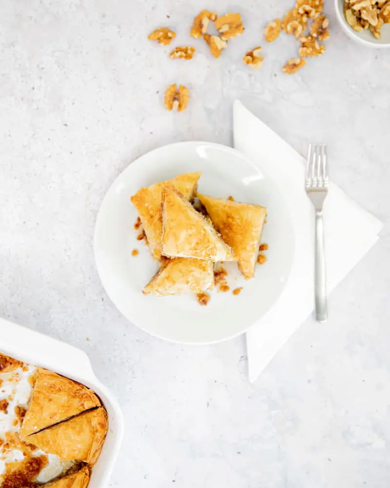Assiette de baklavas