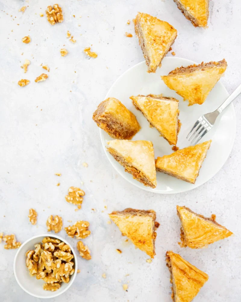 Assiette de baklavas