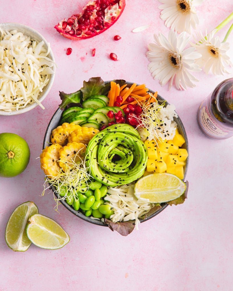 Bol poke bowl végétarien vegan