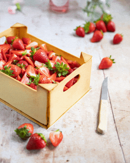 Le gâteau cagette de fruits ou comment twister le classique fraisier !