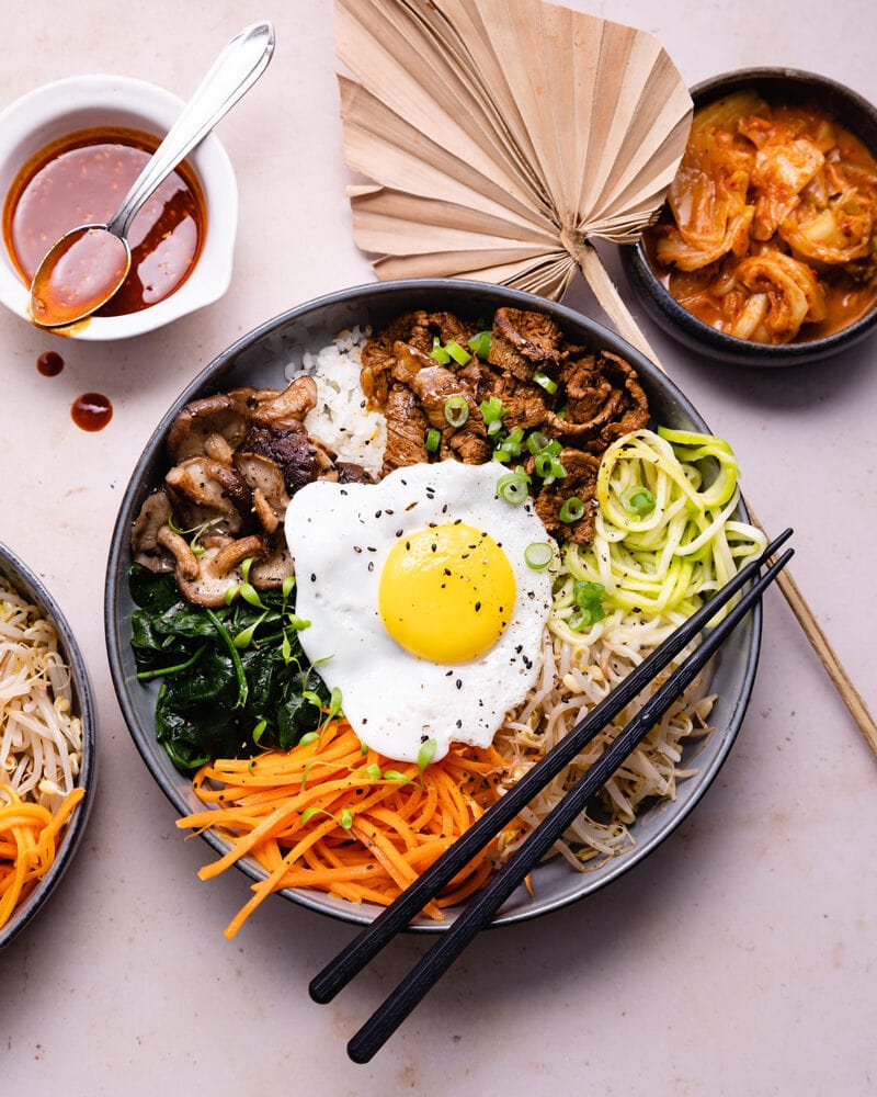 Comment cuisiner un bibimbap coréen au boeuf ?