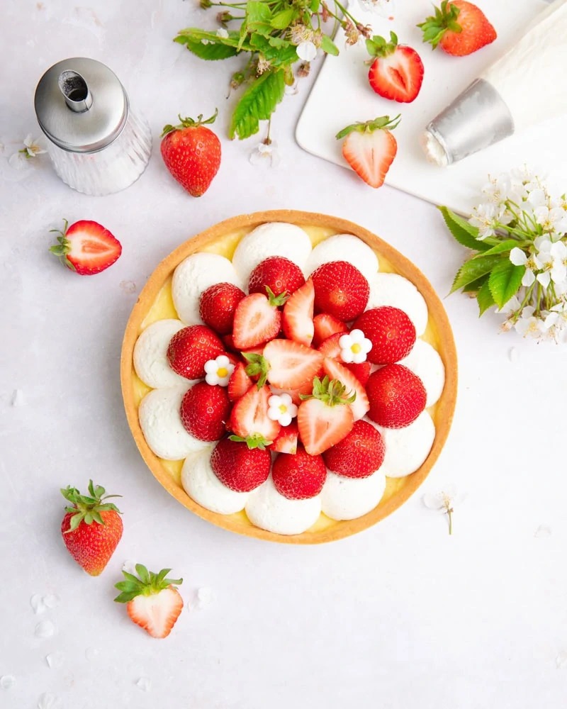 La croûte aux fraises, la version belge de la tarte aux fraises ...