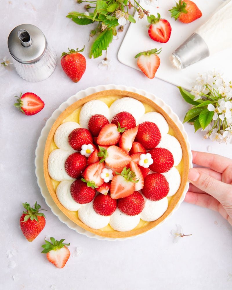 Croûte aux fraises