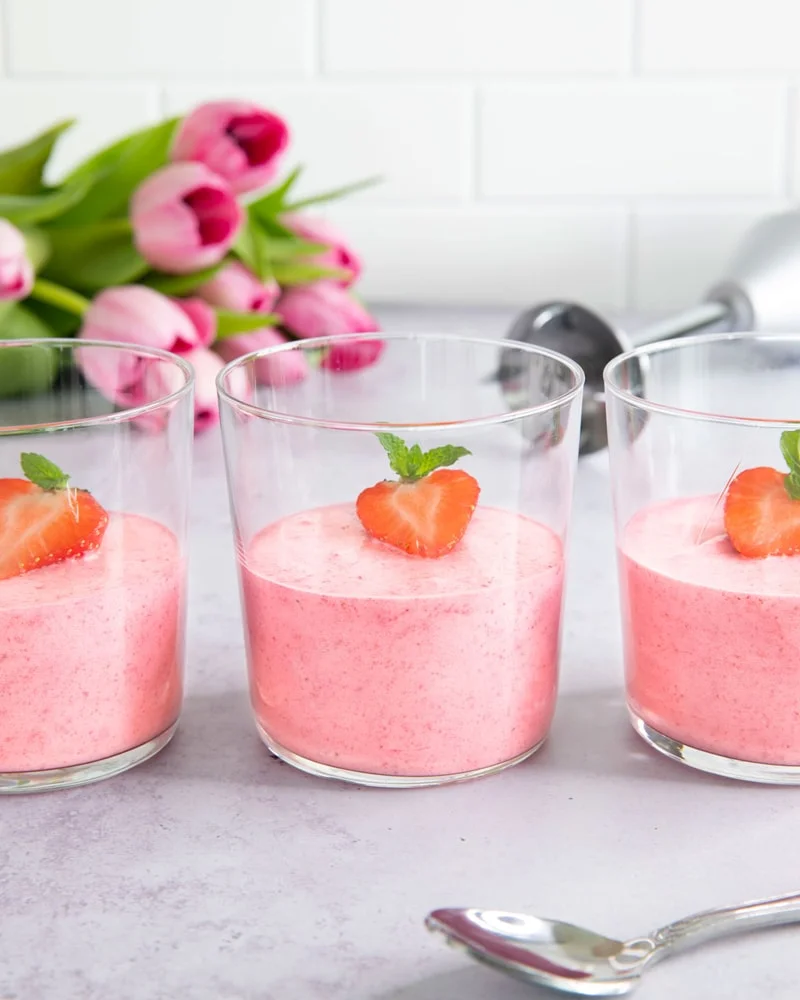 Bamix mousse aux fraises