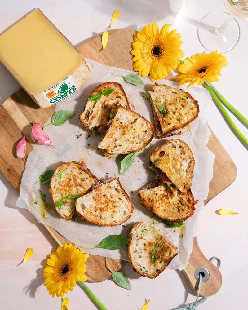 Recette de grilled cheese pour Comté 
