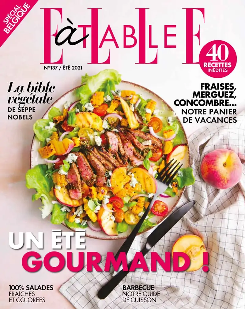 Cover du Elle à Table Belgique 2021