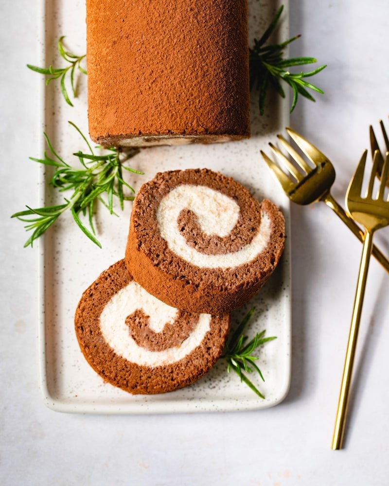La bûche de Noël roulée simple et rapide à la crème de marron !