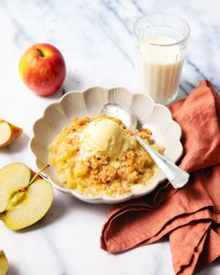 L’authentique crumble aux pommes de grand-mère !