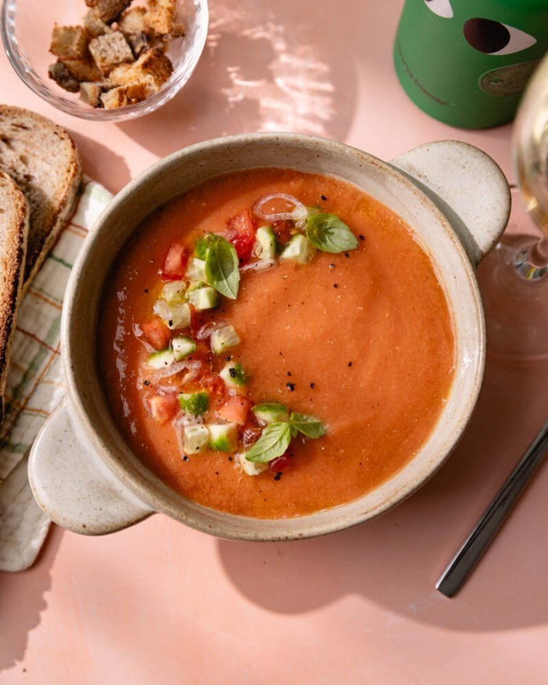 La recette authentique du gaspacho, la soupe fraîche de l’été !