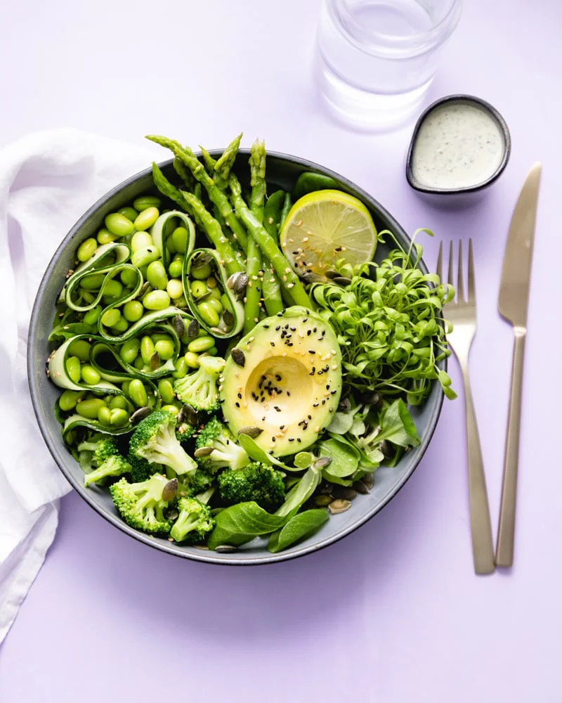 La salade de bien-être que je prépare à plusieurs reprises