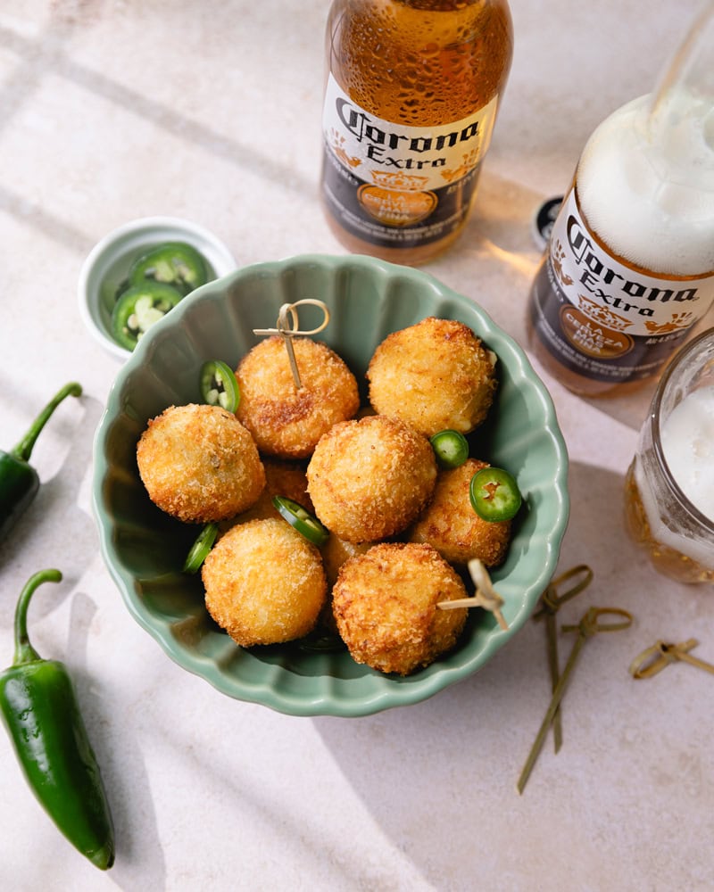 Plat apéro de chili cheese nuggets maison