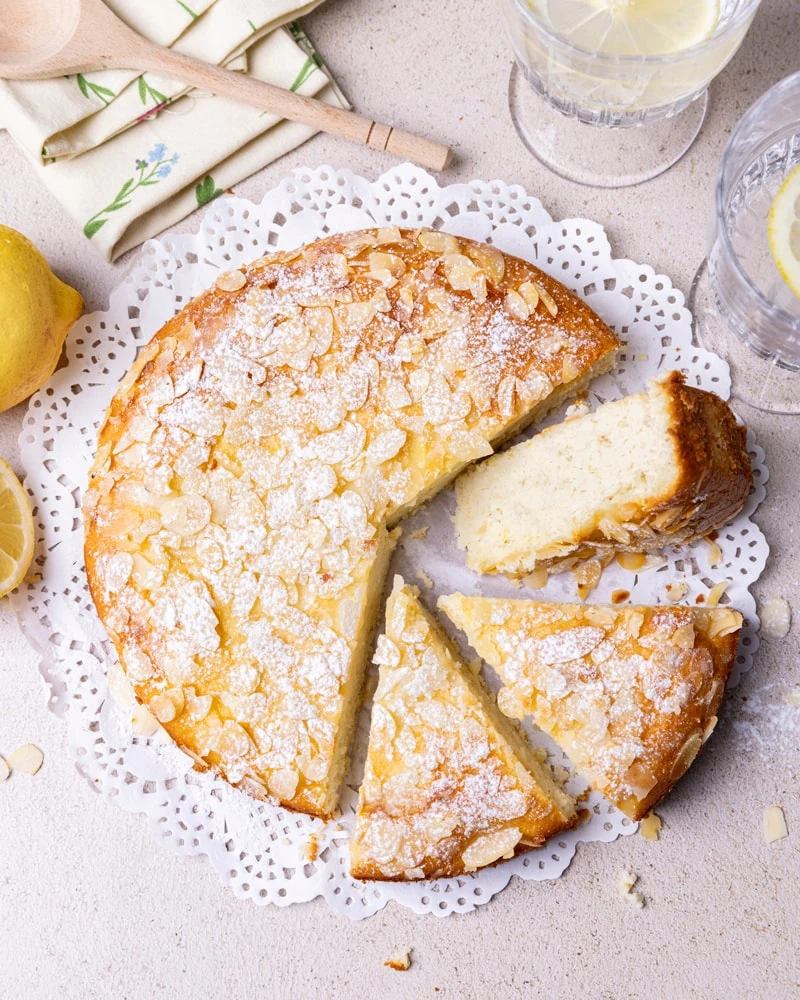 Gâteau italien à la ricotta, amande et citron
