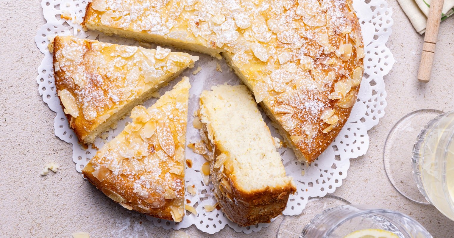 Gâteau italien à la ricotta, amande et citron
