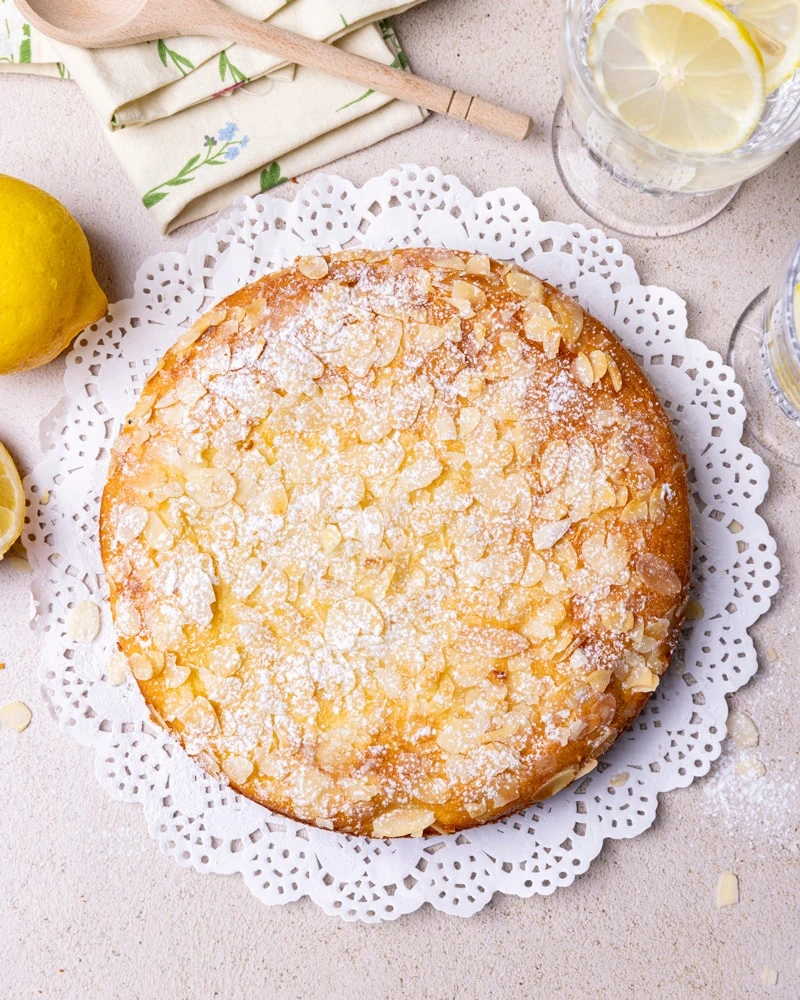 Gâteau italien à la ricotta, amande et citron