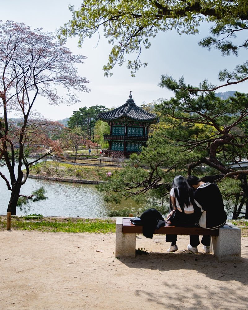 Jardin du palais royal Gyeongbokgung, Séoul