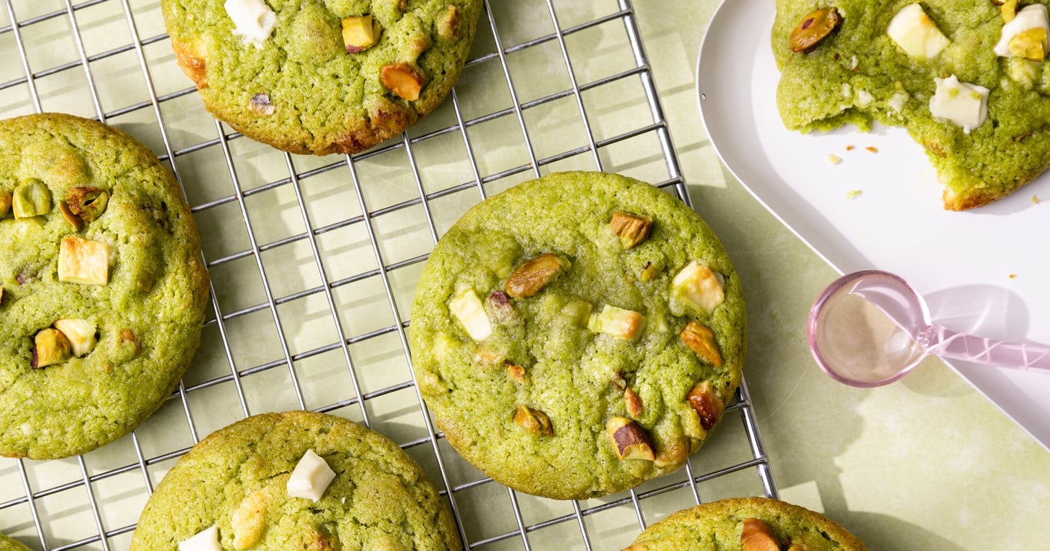 Les délicieux cookies au matcha, chocolat blanc et pistache ! 5 Les cookies maison au thé matcha