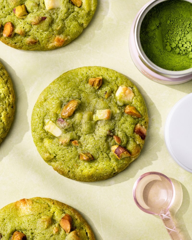 Les cookies maison au thé matcha