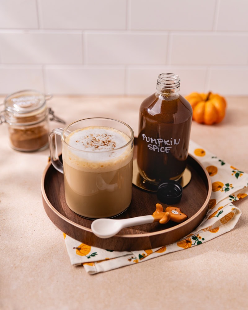 Sirop pumpkin spice et pumpkin spice latte maison