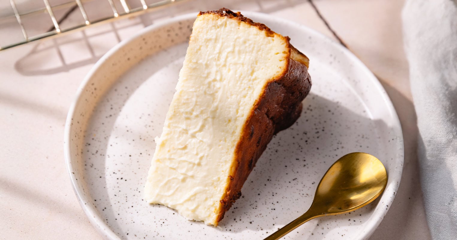 Le cheesecake basque sans croûte