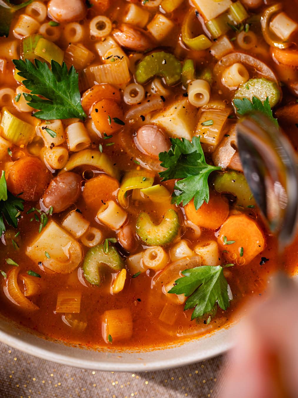 Bol de minestrone italienne version hivernale