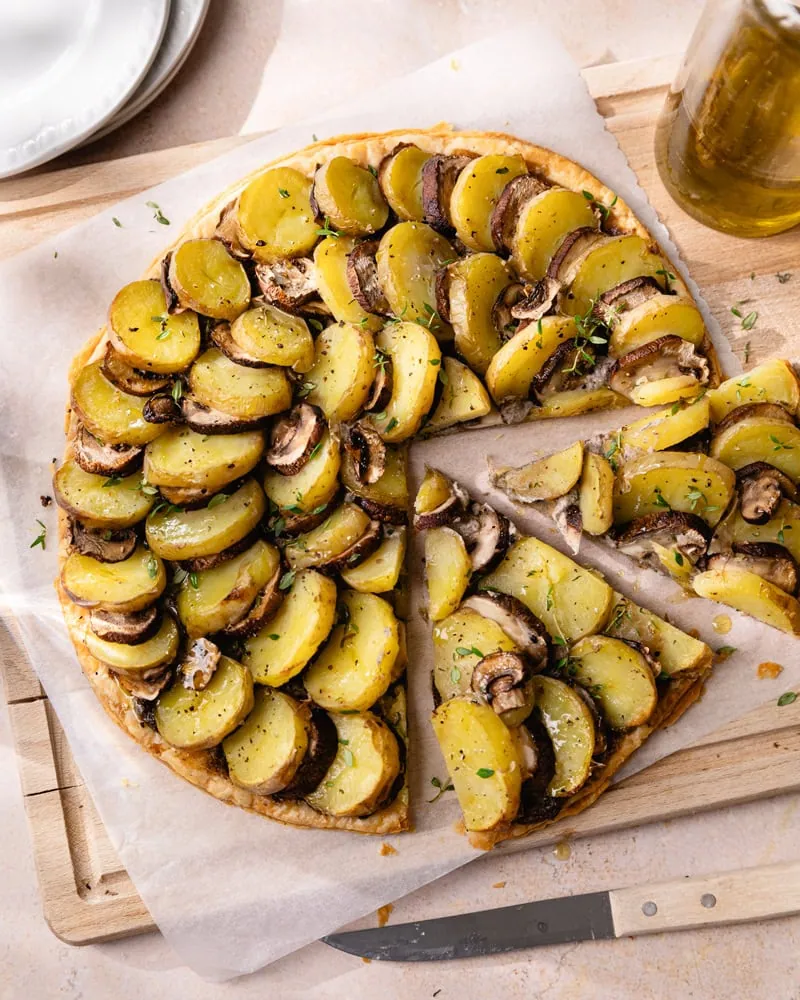 Minestrone verte de printemps : la soupe pleine de légumes ! 4 La tarte fine pommes de terre et tartufata
