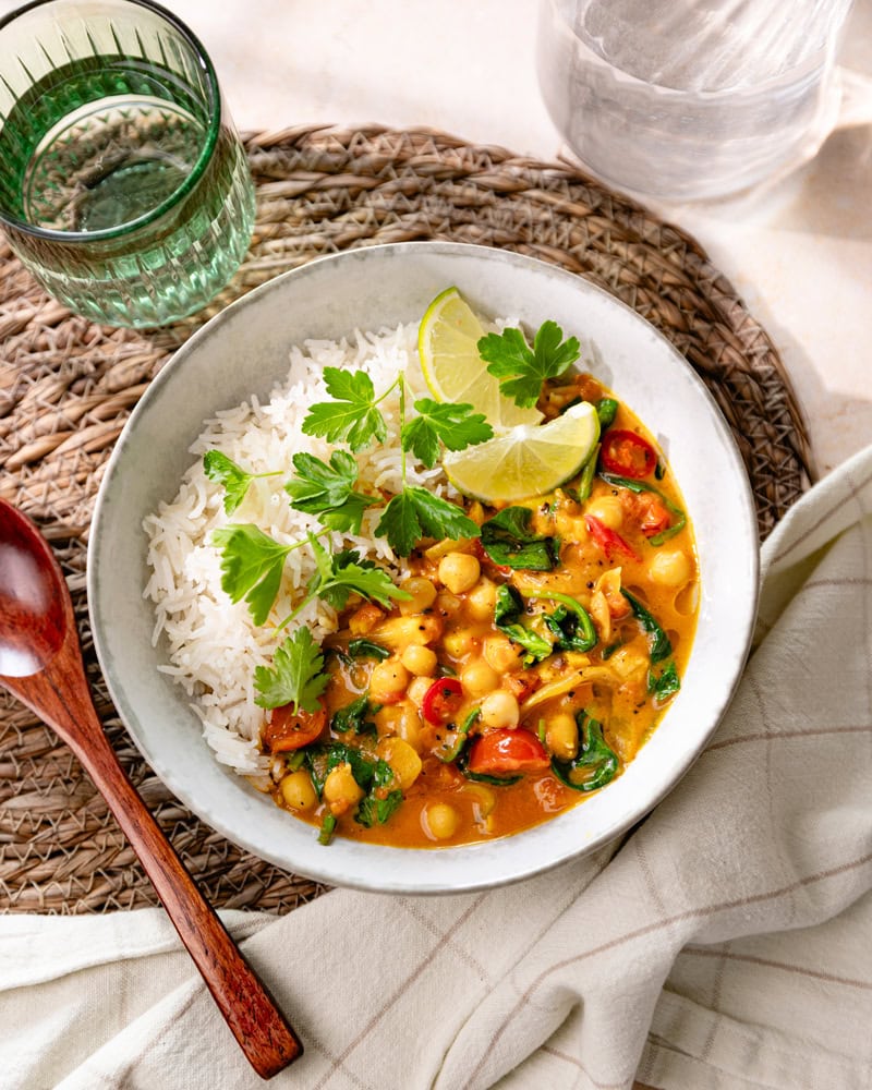 Le curry vegan aux pois chiches et épinards : sain et savoureux ! 6 Le curry vegan aux pois chiches et épinards