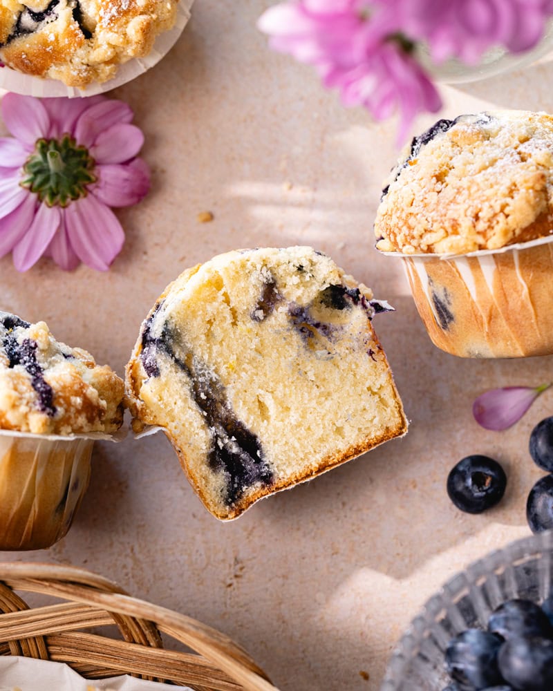 La recette des muffins aux myrtilles (comme dans les coffee shops) !