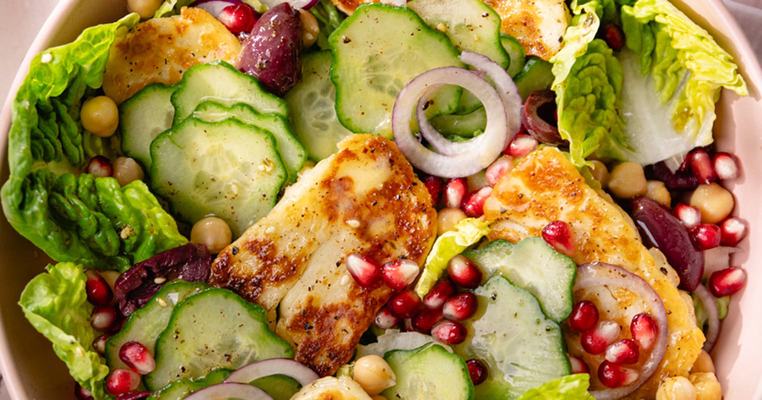 La salade au halloumi grillé, entre fraîcheur et gourmandise ! 5 La salade au halloumi grillé