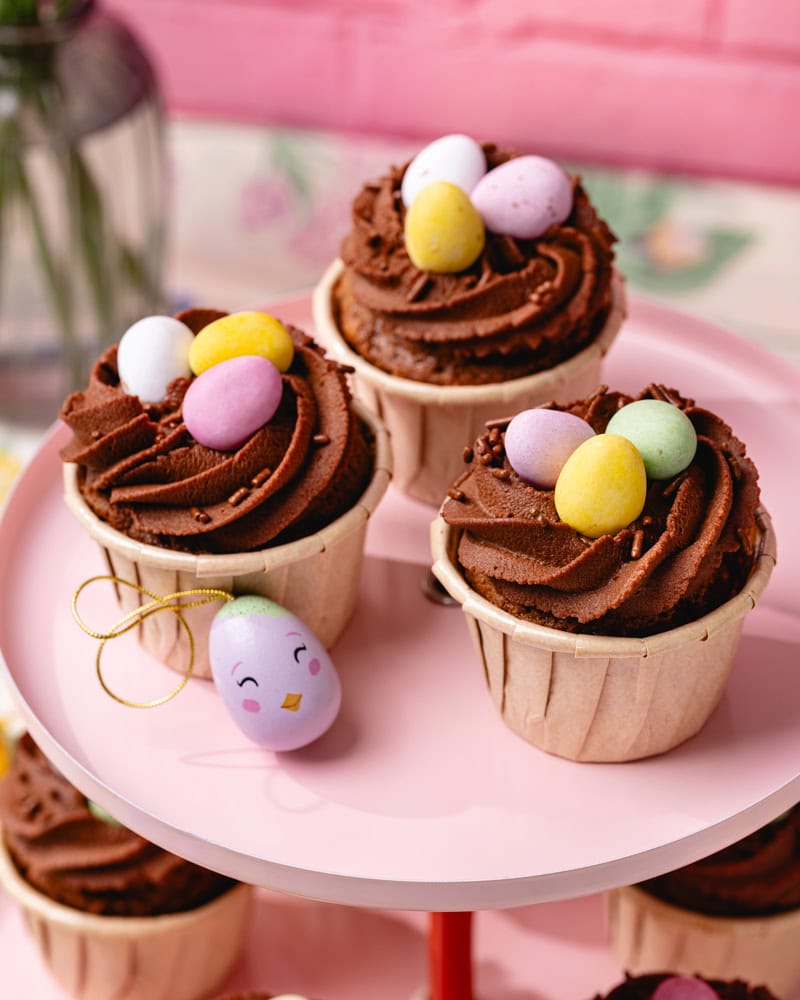 Cupcakes nid de Pâques au chocolat, le dessert facile qui en jette ! 3 Les cupcakes nid de Pâques au chocolat
