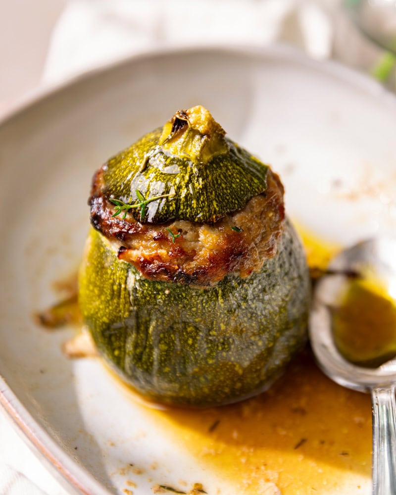 La recette des courgettes rondes farcies à la viande hachée ! 4 Courgette ronde farcie à la viande hachée