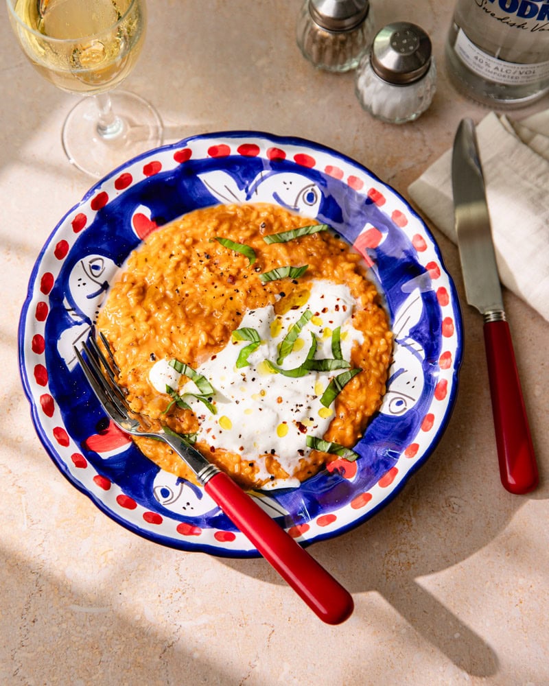 Le risotto à la vodka et burrata : la comfort food sexy et spicy !