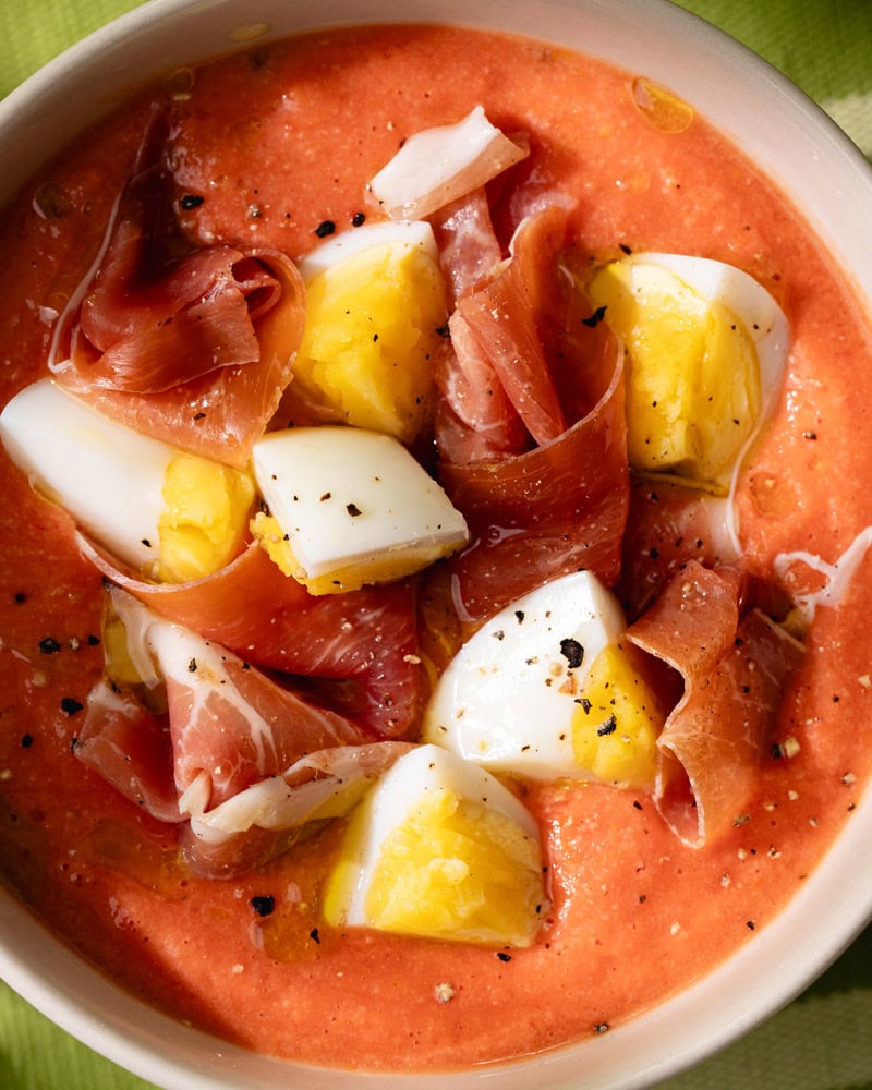 Le salmorejo andalou, la soupe froide de l'été