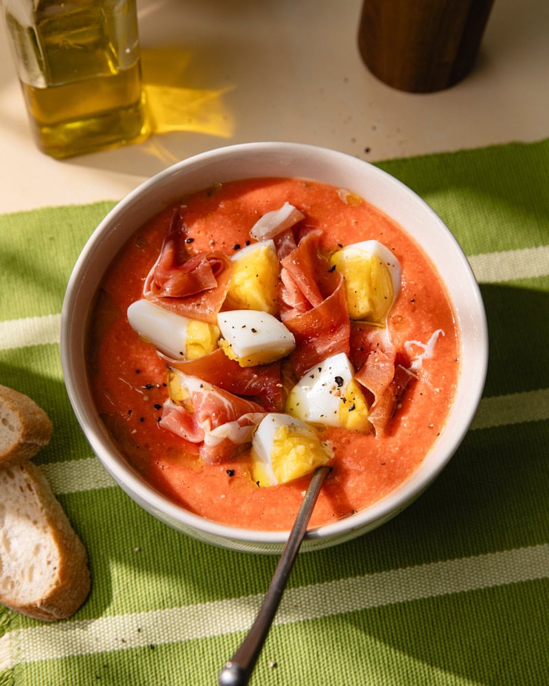 Le salmorejo andalou, la soupe froide de l'été