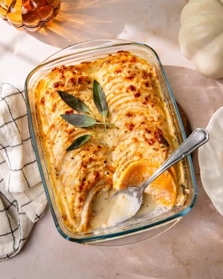 Gratin de butternut, l’accompagnement automnal gourmand !