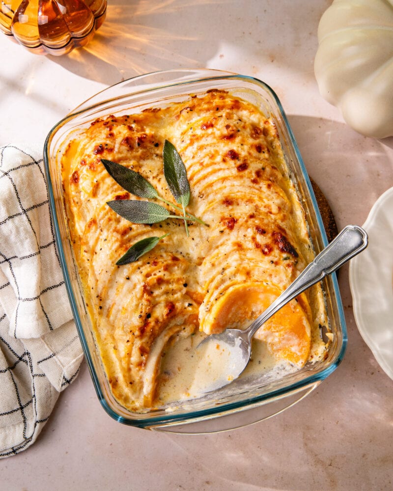 Gratin de butternut, l’accompagnement automnal gourmand !