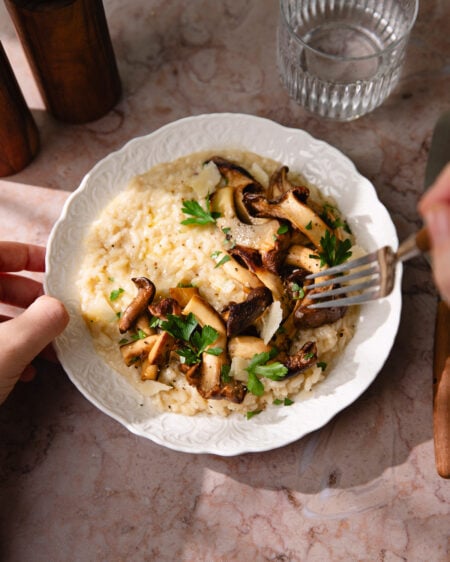 Le risotto aux pleurotes crémeux, facile et ultra réconfortant !
