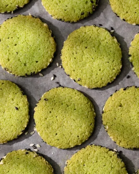 Les sablés au matcha et sésame qui vont twister vos tea time !