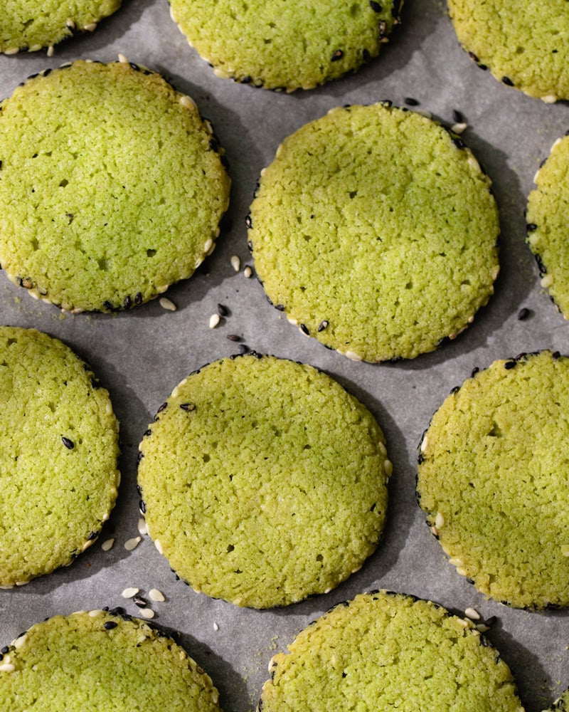 Les sablés au matcha et sésame qui vont twister vos tea time !