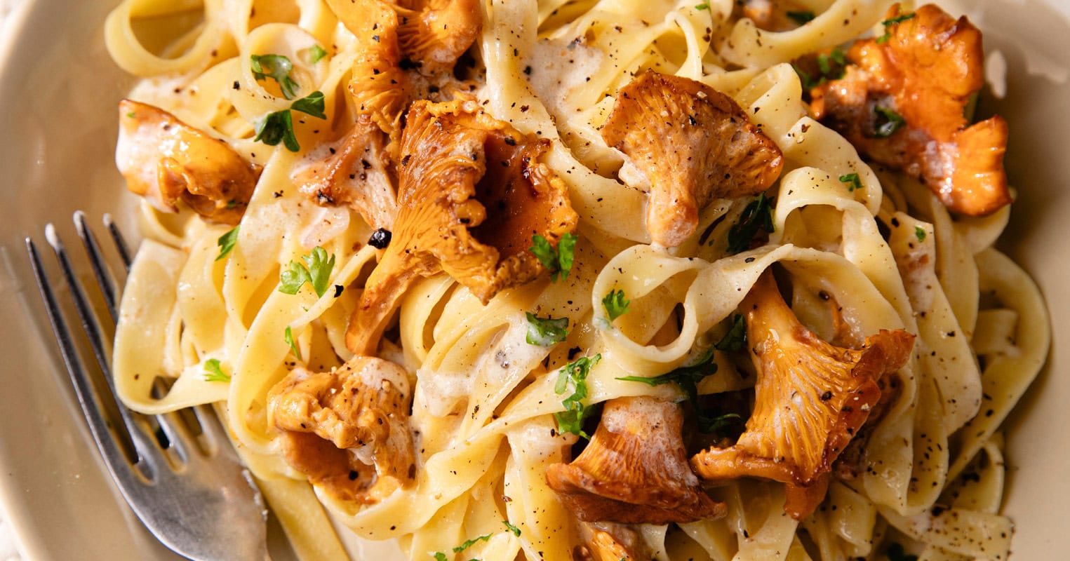 Les tagliatelles aux girolles, l’automne en plein dans l’assiette ! 5 Assiette de pâtes aux girolles