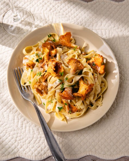 Les tagliatelles aux girolles, l’automne en plein dans l’assiette !
