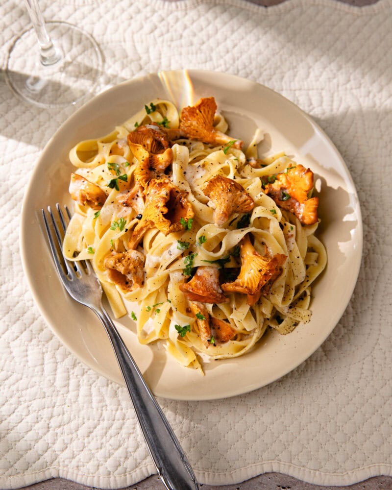 Les tagliatelles aux girolles, l’automne en plein dans l’assiette !