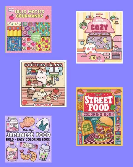 Les meilleurs livres de coloriage adulte pour les foodies !