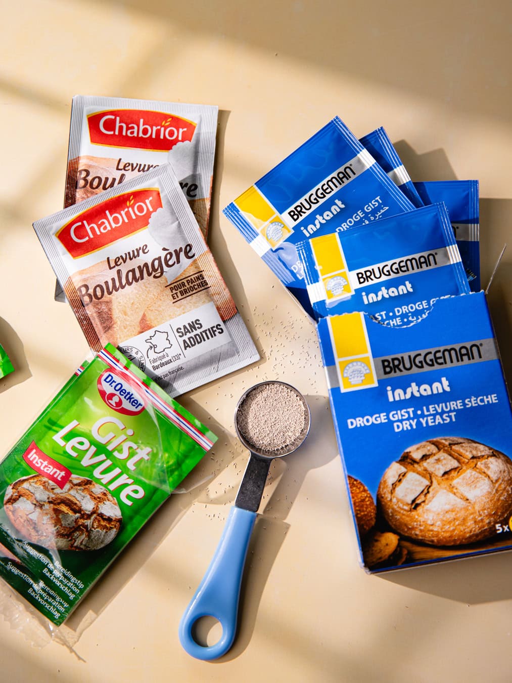 Sachets de levure du boulanger instantanée