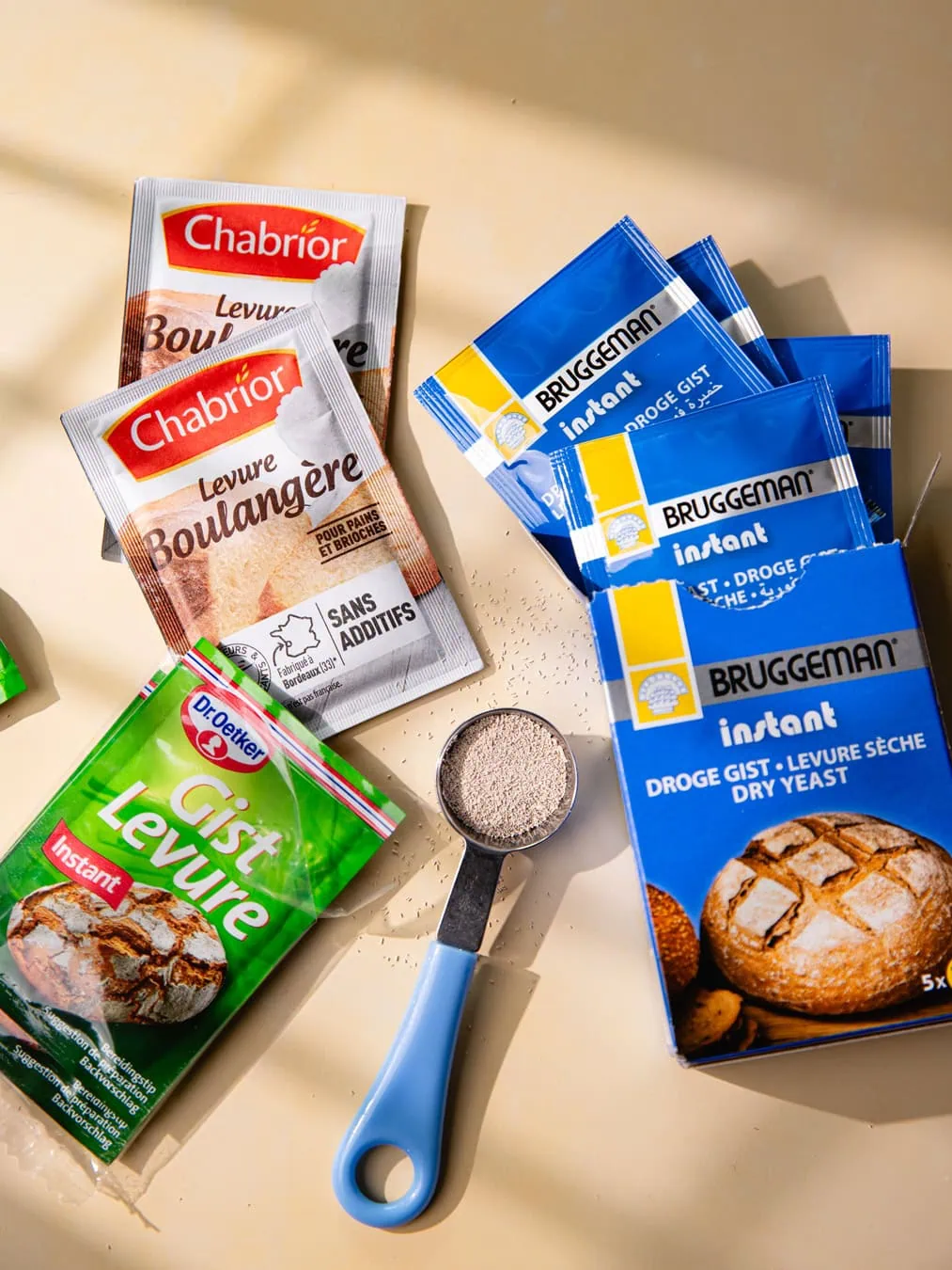 Sachets de levure du boulanger instantanée