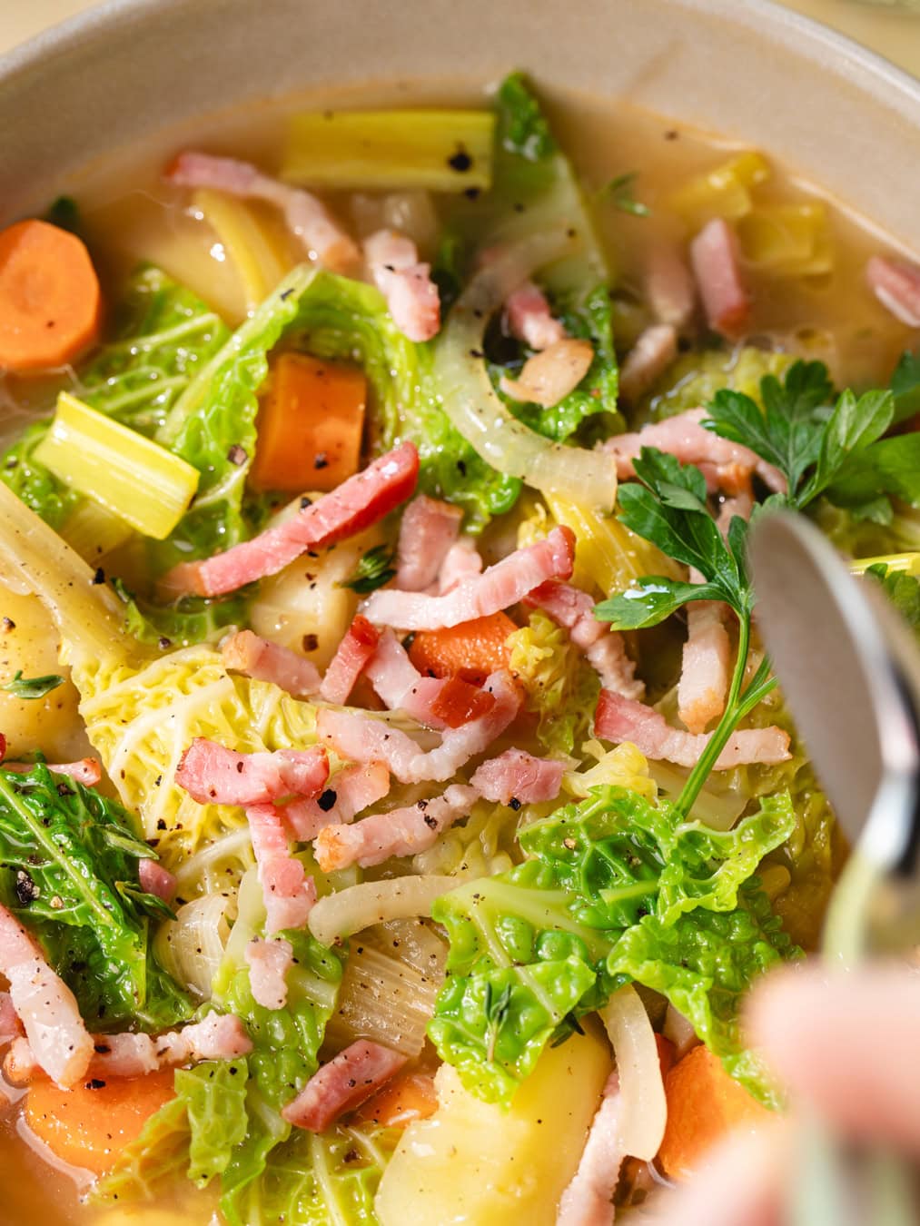 Bol de soupe aux choux