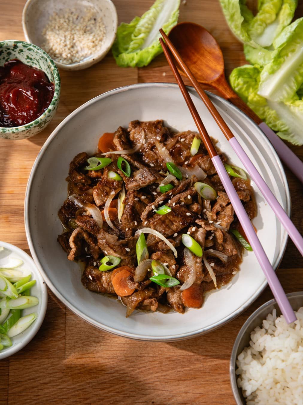 Bol de bœuf bulgogi coréen