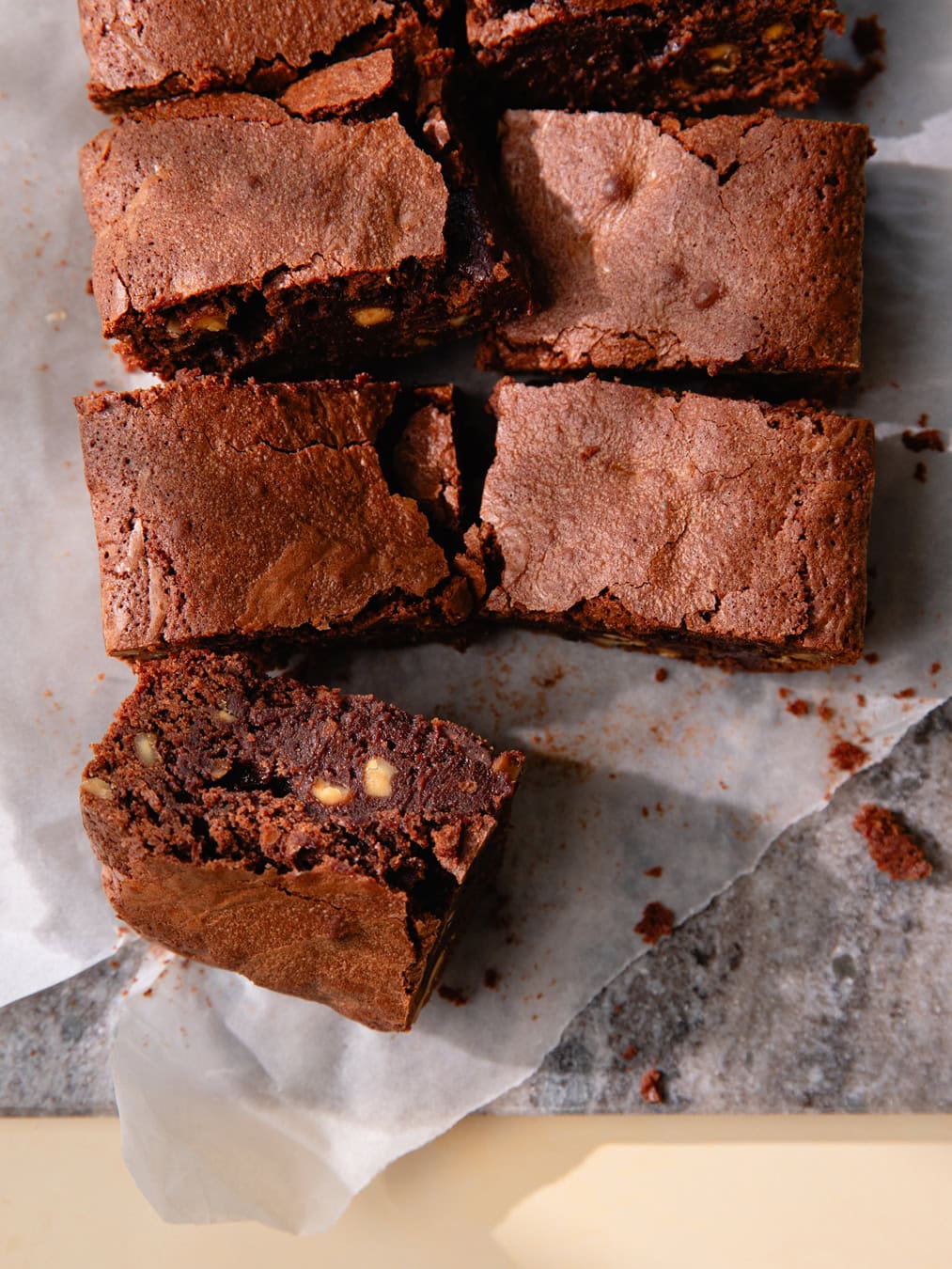 Morceaux de bownie américain