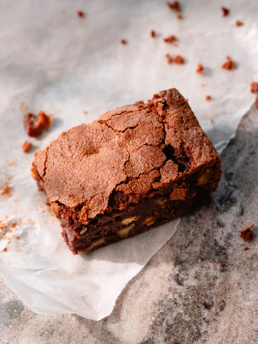 Morceau de bownie américain