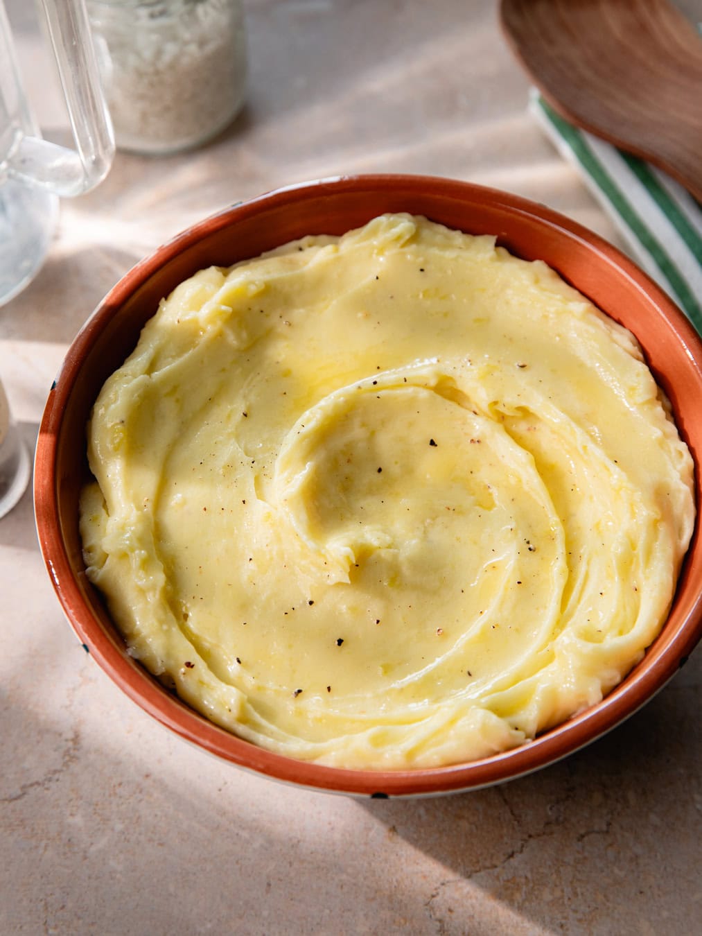 Plat de purée de pommes de terre maison